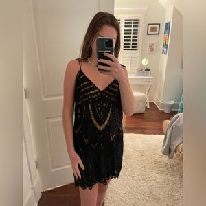 Free People Lace Shift Dress